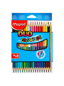 Zīmuļkrāsas MAPED 18 kr Color Peps Duo