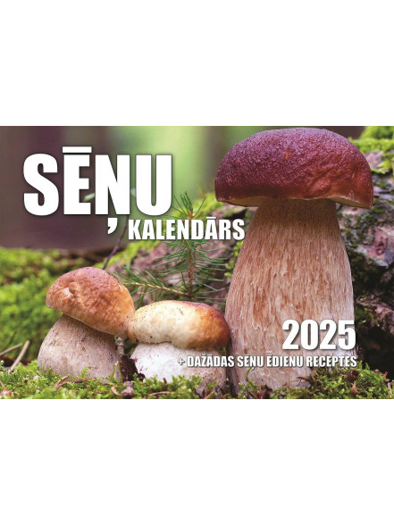 Sēņu A5 kalendārs 2025