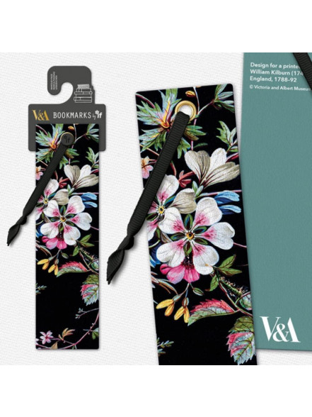 Grāmatzīme V&A - Black Floral