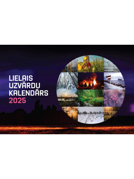 Uzvārdu kalendārs 2025. Galda trijstūris