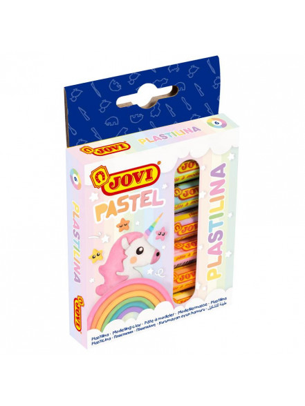 Plastilīns JOVI PASTEL 15 g. 6krāsas