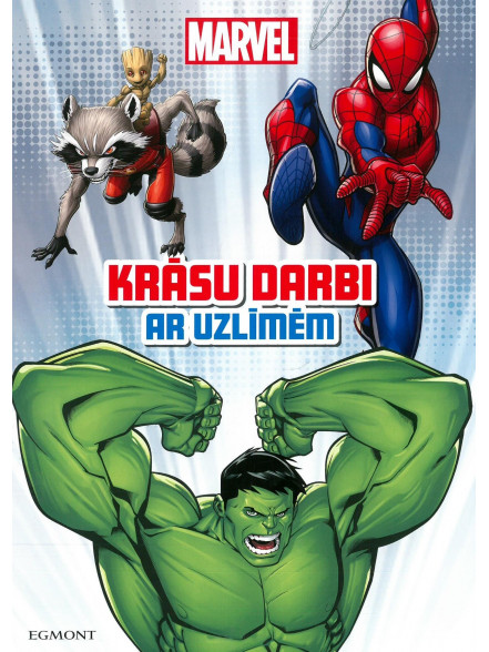 Marvel. Krāsu darbi ar uzlīmēm 