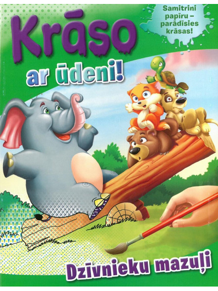 Krāso ar ūdeni! Dzīvnieku mazuļi