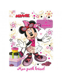 Minnie. Man patīk krāsot. Ar uzlīmēm. Disney