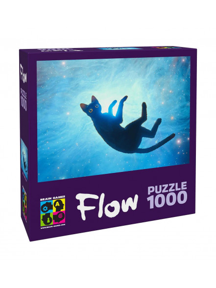 Puzzle FLOW-STRAUME 1000-Cat floating in