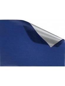 Kraftpapīrs rullī 70g FOLIA 70*200cm, zils/sudraba