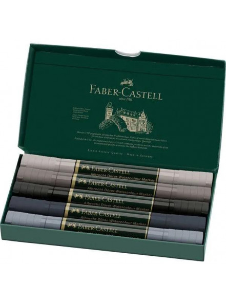 Akvareļu marķieri Faber-Castell Albrecht Durer pelēkos toņos