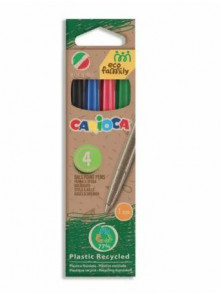 Pildspalvas lodīšu CARIOCA EcoFamily 4 krāsas
