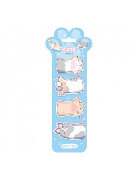 Līmlapiņas plastikāta blisterī 40lpp., CUTE PAWS MESHY