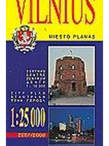 Viļņas pilsētas plāns 1:25 000 (2008/2009)