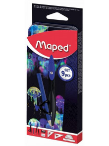 Rasetne MAPED Deepsea Paradise 9 priekšmeti blisterī