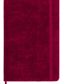 Piezīmju grāmata Moleskine Velvet Collection, līniju, rozā samta vāks, dāvanu kaste