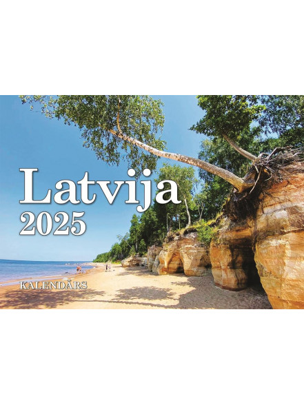 Latvija A5 kalendārs 2025