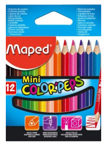 Zīmuļkrāsas MAPED Mini 12kr.