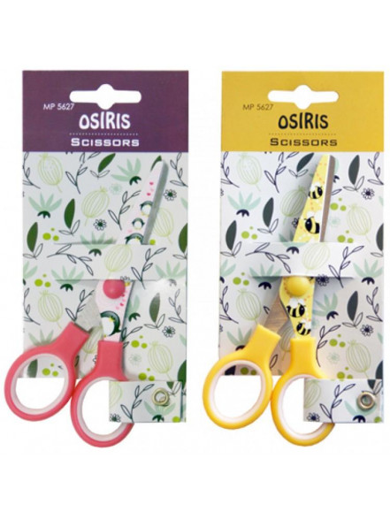 Šķēres 13 cm.,apaļi gali, gumijas rokturi, kartona iepakojums, OSIRIS Šķēres 13 cm.,apaļi gali, gumijas rokturi, kartona iepakojums, OSIRIS