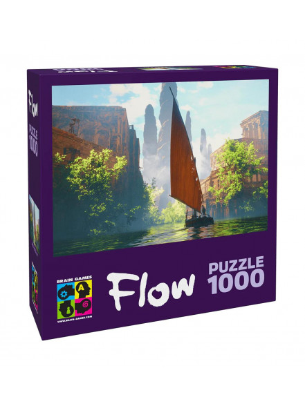 Puzzle FLOW-STRAUME 1000-Boat and buildings