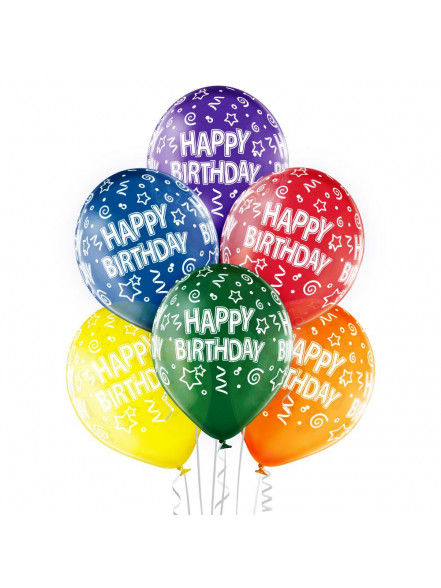 Baloni Happy Birthday 6 gab.