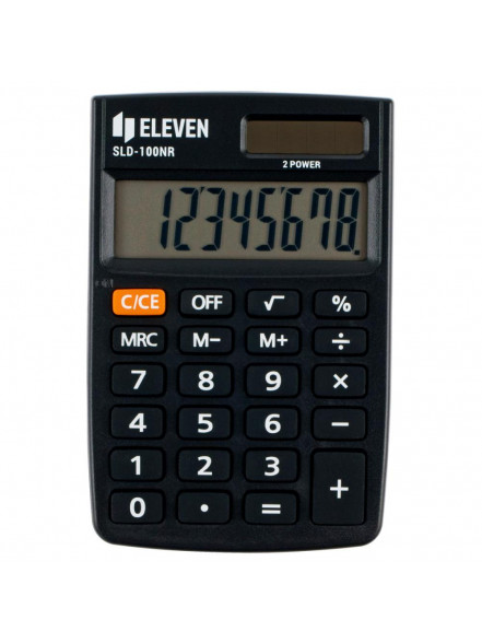 Kalkulators kabatas, 8 zīmes, Eleven SLD100NRE, 58x88x10mm, 37g., Citizen analogs