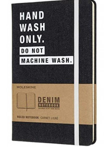 Piezīmju grāmata Moleskine Denim, līniju, džinsu vāks, 13x21 cm, Hand Wash
