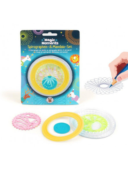 Magic Moments - Spirāļu zīmēšanas komplekts - Mandalas (6 gab.) Magic Moments - Spirāļu zīmēšanas komplekts - Mandalas (6 gab.)