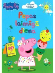 Peppa Pig. Pepas laimīgā diena. Krāsojamā grāmata ar uzlīmēm