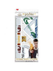 Lineālu komplekts MAPED Harry Potter 4 priekšmeti