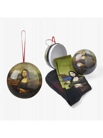 Zeķes bumbā Leonardo da Vinci Leonardo da Vinci - Mona Lisa, izm.36-40, melnas Zeķes bumbā Leonardo da Vinci Leonardo da Vinci - Mona Lisa, izm.36-40, melnas
