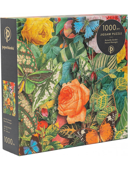 Jigsaw Puzzles Nature Montages, Butterfly Garden, 1000 PC